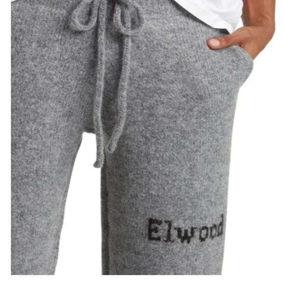 Mens ELWOOD Intarsia Logo Baggy Knit Sweatpants - Picture 11 of 15